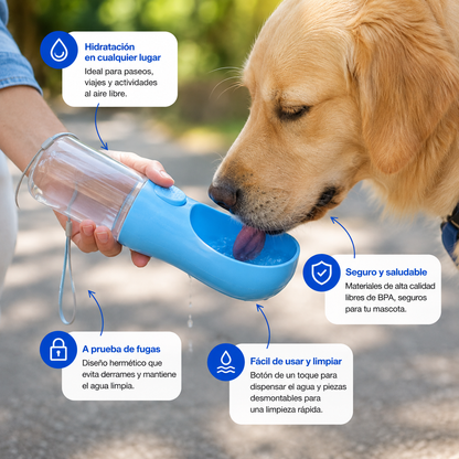 BEBEDERO DE AGUA PORTATIL PARA PERROS