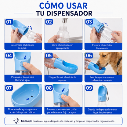 BEBEDERO DE AGUA PORTATIL PARA PERROS