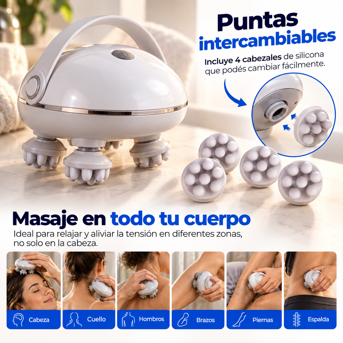 El Masajeador de Cabeza que necesitas para rejalarte